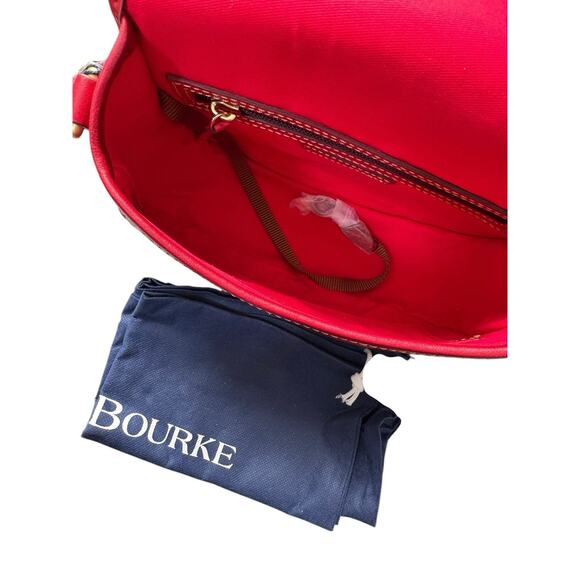 Dooney & Bourke Red Florentine Purse Saddle Leather Crossbody Shoulder Bag NWT - Picture 10 of 10